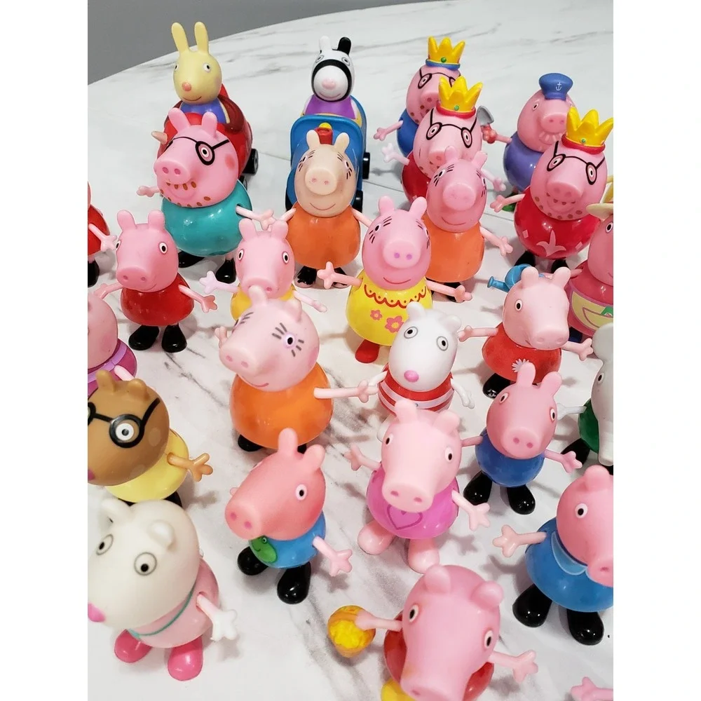 Lot 40+ Peppa Pig Family Friends Figures Bundle Mummy Daddy Grandma George #5